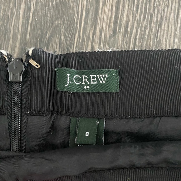 black and white tweed wool crew skirt - Picture 3 of 4